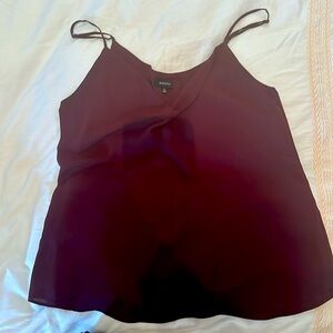 Babaton strappy burgundy tank top